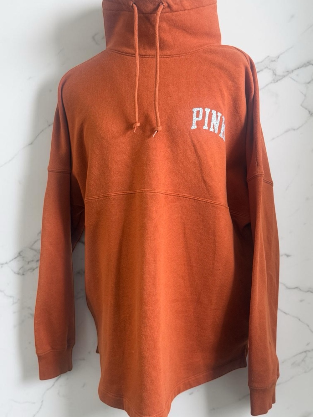 PINK Victoria's Secret Hooded Sweatshirt in Burnt Orange